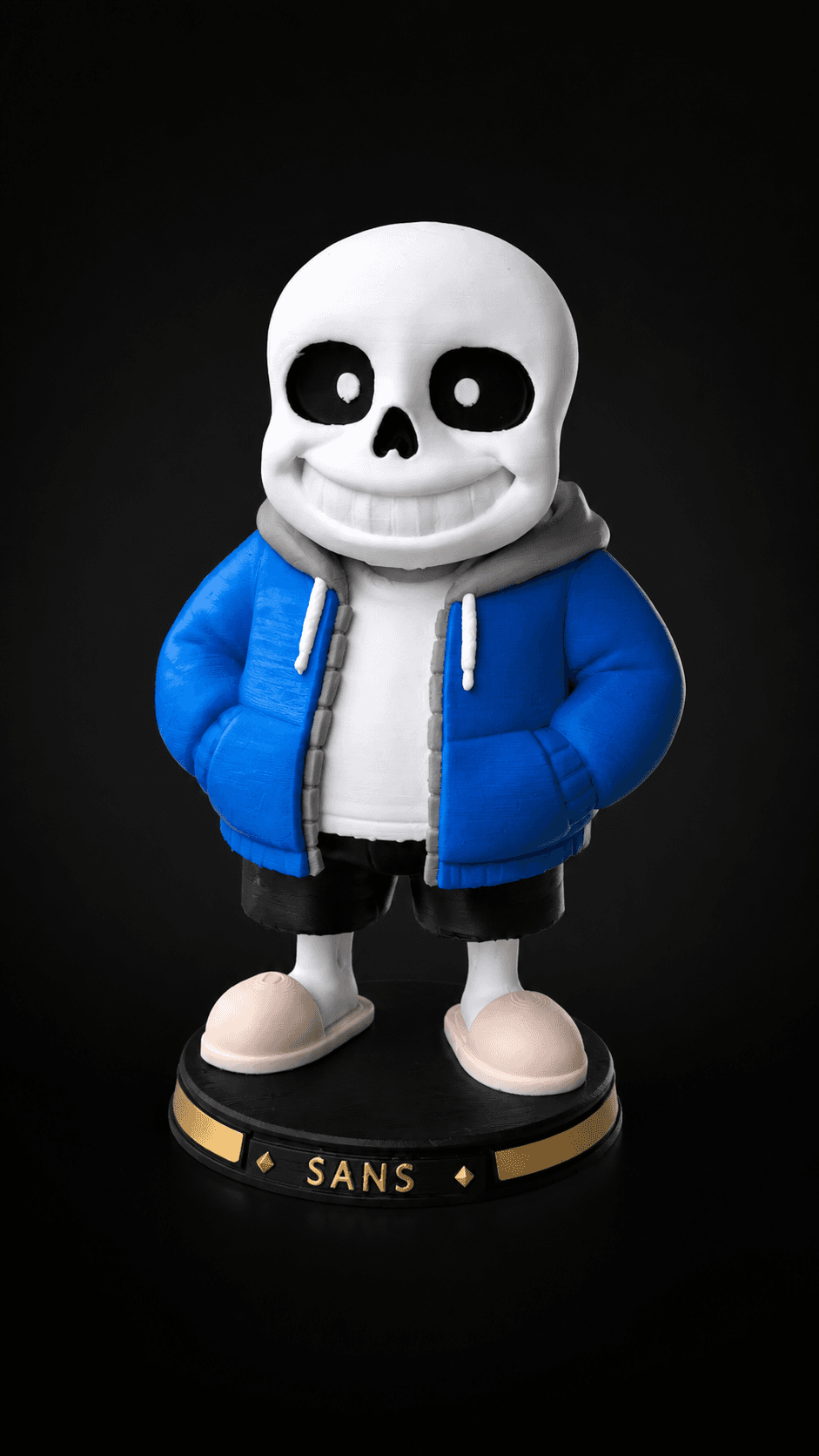 Figurine Sans - Undertale/Deltarune 💀 — impression 3D, La Cale aux Trésors